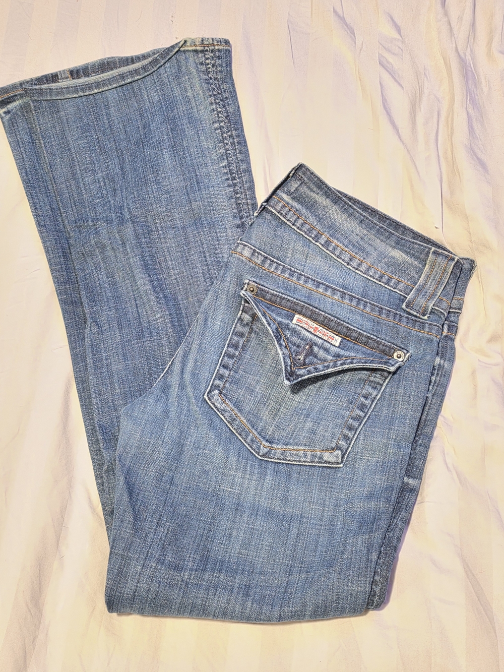 Hudson Jeans Women's Boot Cut Flap Pocket in Light Blue Wash Size 29